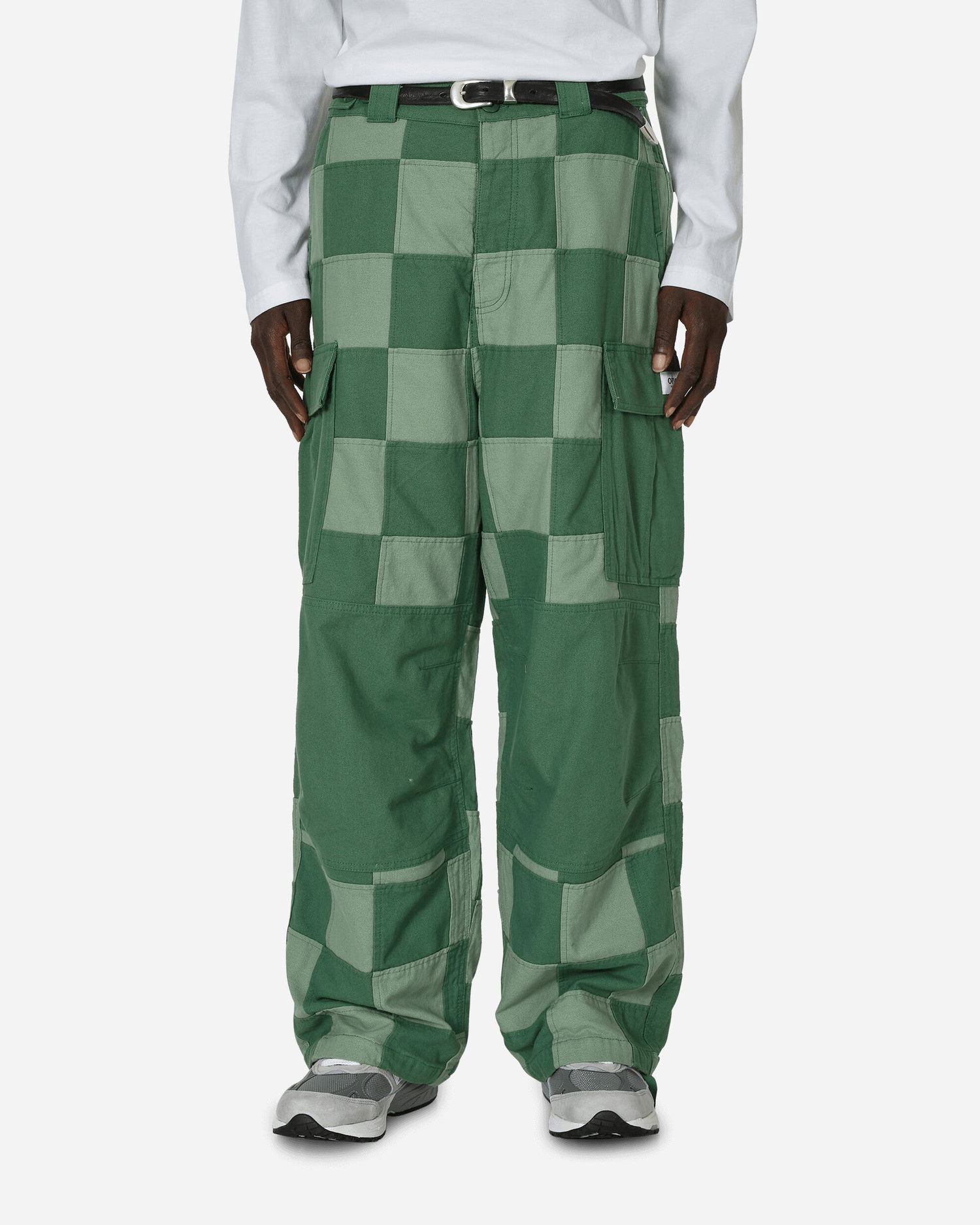Cargo bukser Vans Patchwork Cargo Pants Myrtle Green Grøn | VN000GBTV1D1, 0