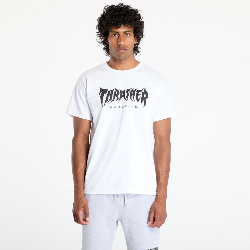 T-shirt Thrasher Thrasher Metal T-Shirt Hvid | 145692