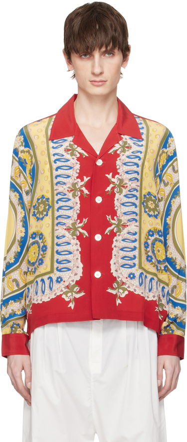 Skjorte Bode Bode Bricolage Long Sleeve Shirt Rød | MRS25SH001, 0