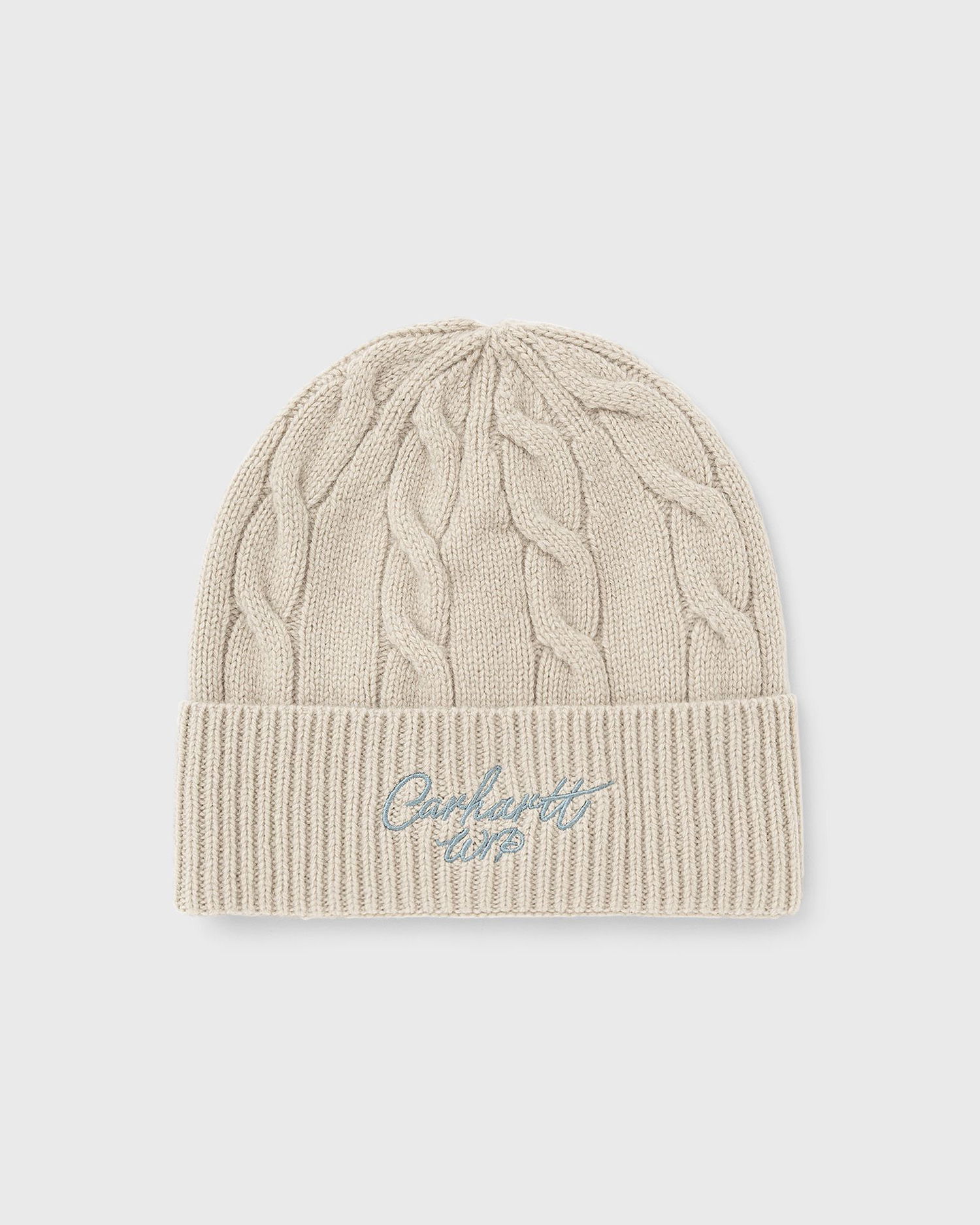 Beanie Carhartt WIP Signature Cable Knit Beanie Beige | I035464-38Q.XX, 1
