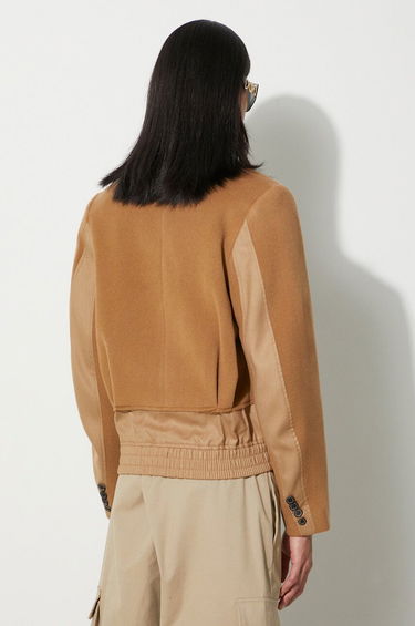 Bomberjakke ADER ERROR Aviat Cropped Wool Blazer Beige | BMADFWBZ0102, 2