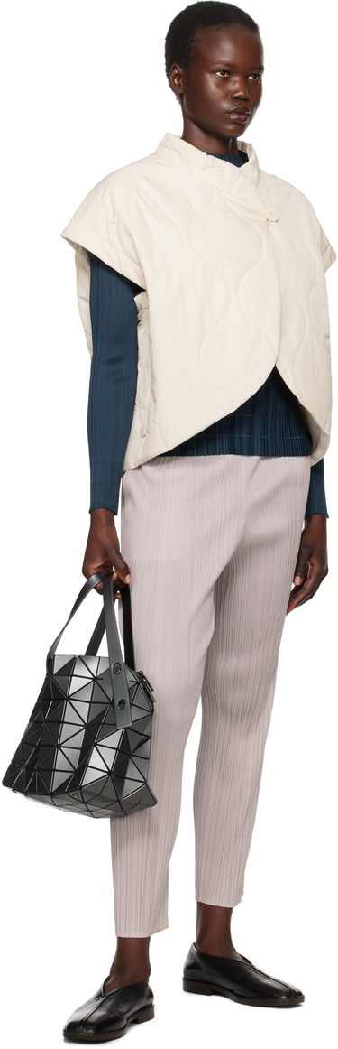 Vest Pleats Please Issey Miyake Issey Miyake Quilted Vest Hvid | PP48ZE882, 3