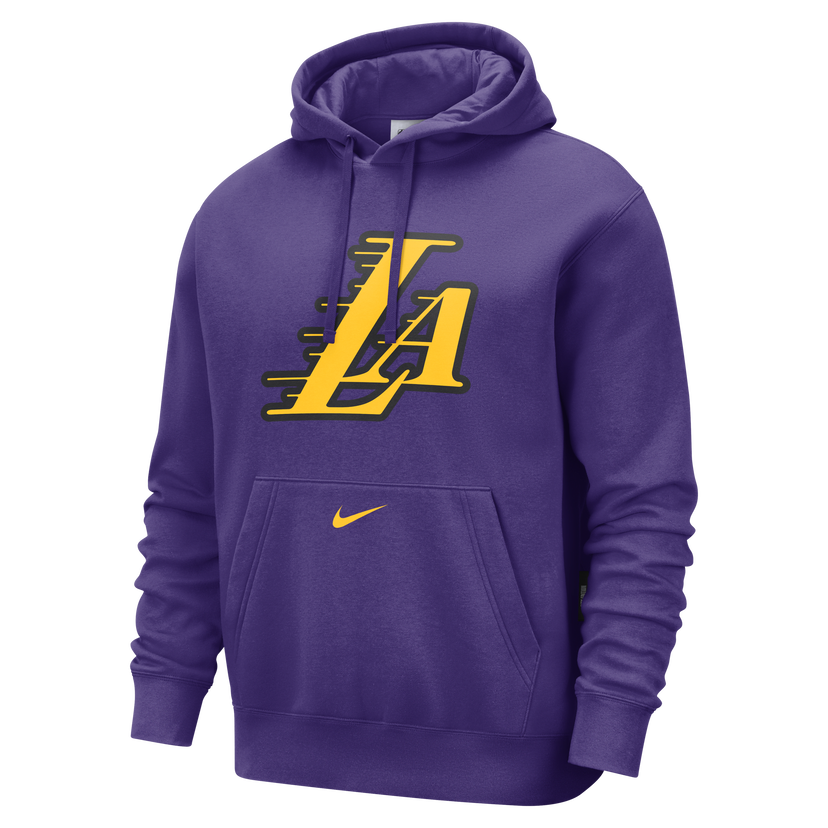Sweatshirt Nike NBA Los Angeles Lakers Club City Edition Fleece Hoodie Lilla | FZ0599-504