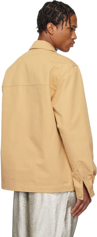 Jakke Casablanca Casablanca Zip-Up Jacket Beige | MS25-JK-341-01, 2