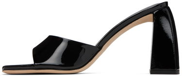 Sneakers og sko BY FAR Michele Patent Leather Heeled Sandals Sort | 22FWMICHMBLP, 2