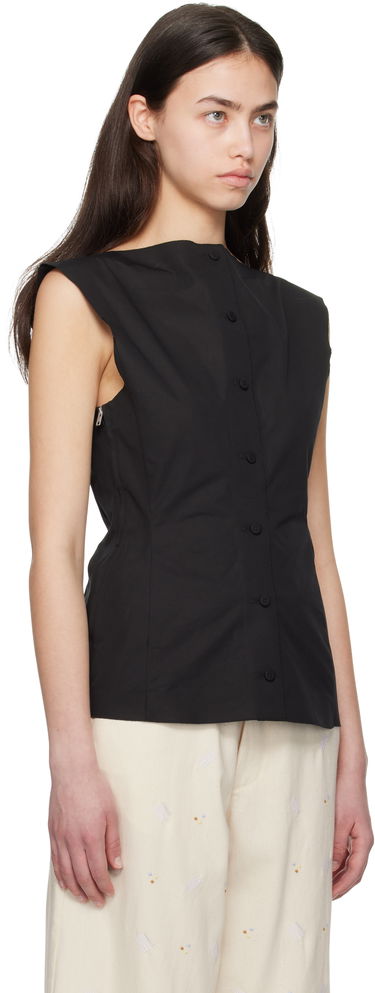 Tanktop Marni Marni Compact Cotton Poplin Top Sort | TTMA0393S0 TCY65, 1