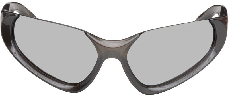 Solbriller Balenciaga Exaggerated Sport Goggle Sunglasses Grå | BB0202S-002, 0