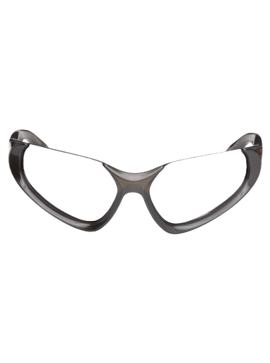 Solbriller Balenciaga Exaggerated Sport Goggle Sunglasses Grå | BB0202S-002
