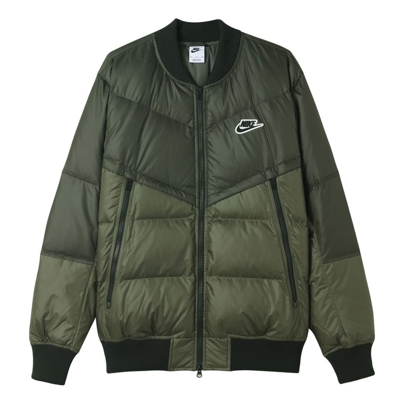 Bomberjakke Nike Padded Logo Bomber Jacket Grøn | DV4275-380