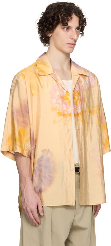 Skjorte LEMAIRE Lemaire Summer Floral-Print Shirt Gul | SH1171 LF1404, 1
