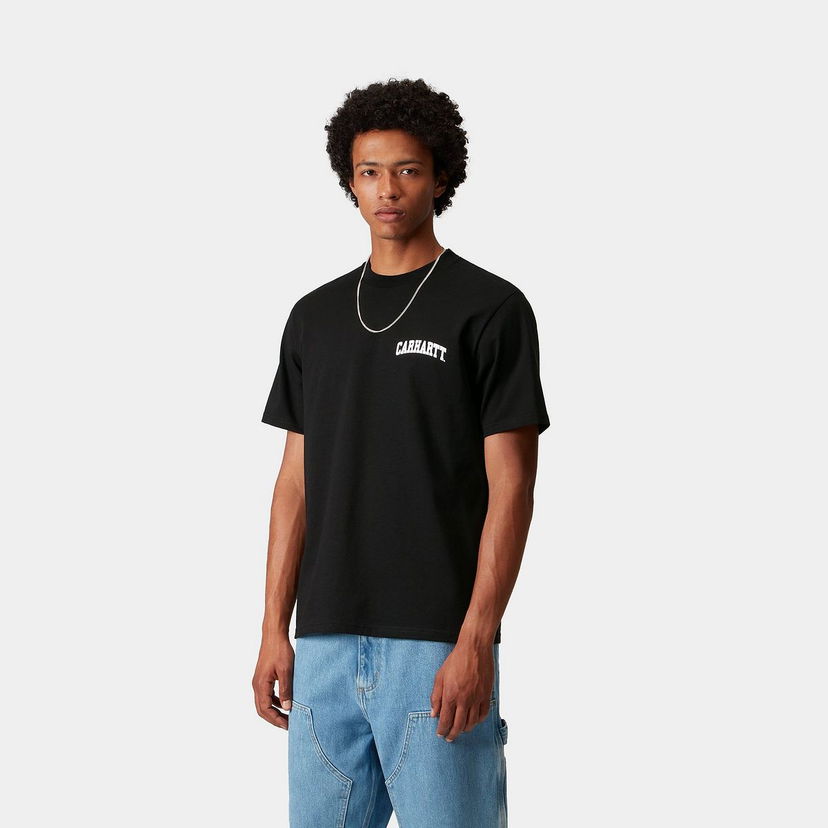 T-shirt Carhartt WIP Short Sleeve University Script T-Shirt Sort | I036110_9