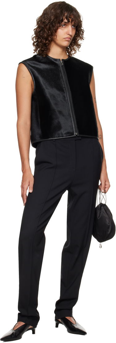 Vest Loulou de Saison Loulou de Saison Ampas Pony-Effect Leather Vest Sort | AMPAS, 3