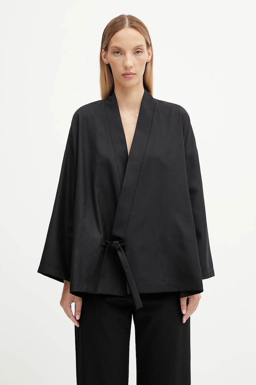 Jakke KENZO Kenzo Kimono Wrap Jacket Sort | FF62VE2749RA