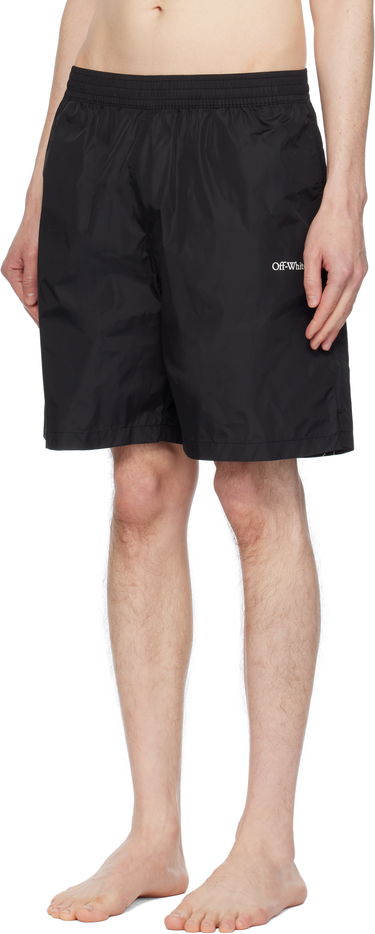 Badetøj Off-White Off-White Diag Outline Surfer Swim Shorts Sort | OMFD013C99FAB0011001, 3