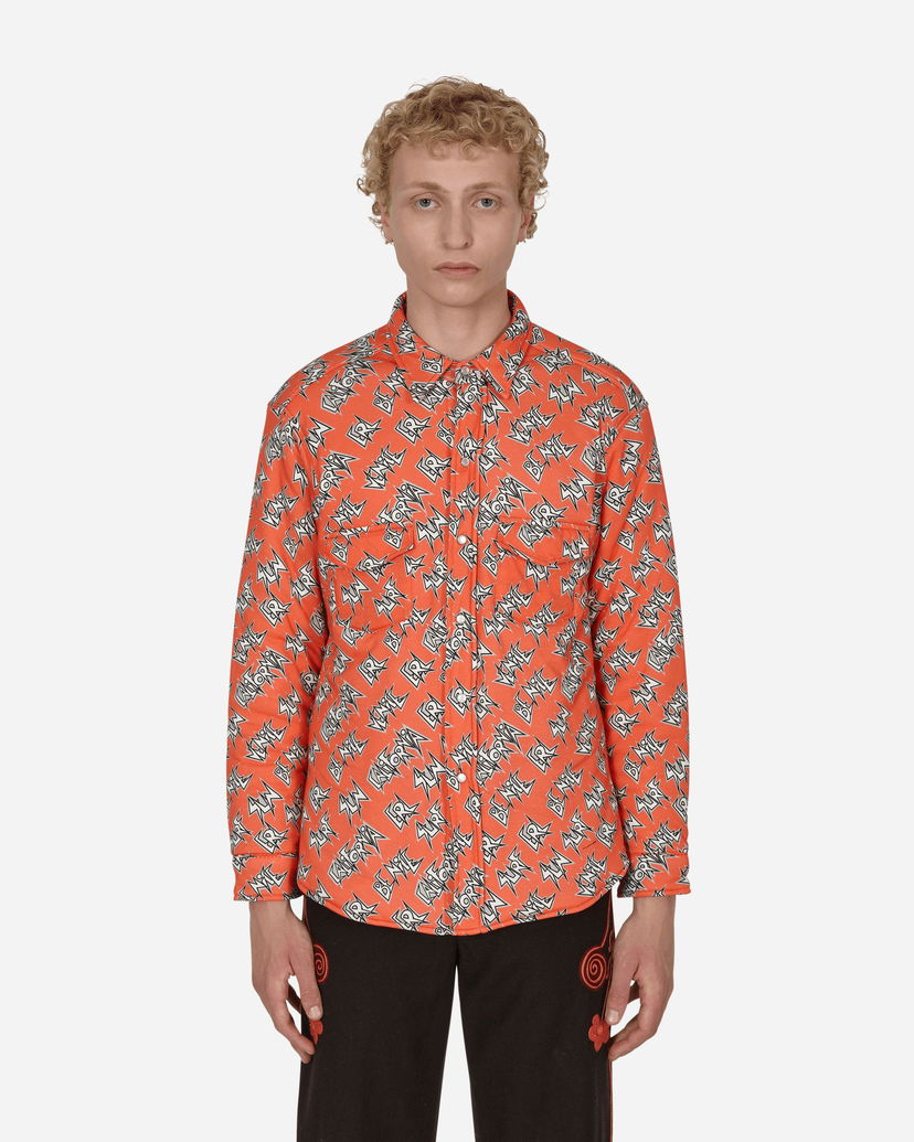 Skjorte ERL Padded Cotton Overshirt Orange | ERL04B009 1