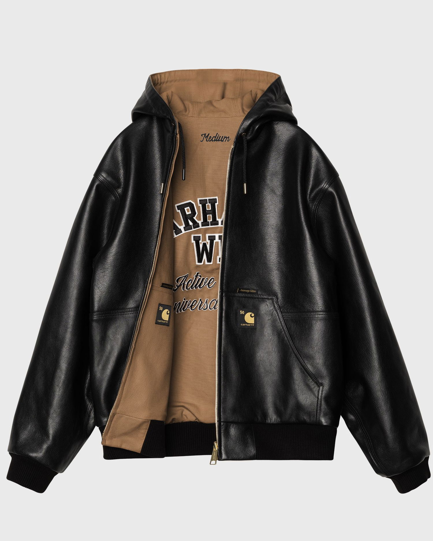 Jakke Carhartt WIP 50 Years Anniversary OG Active Jacket Leather Sort | I035967-3R0.XX, 1
