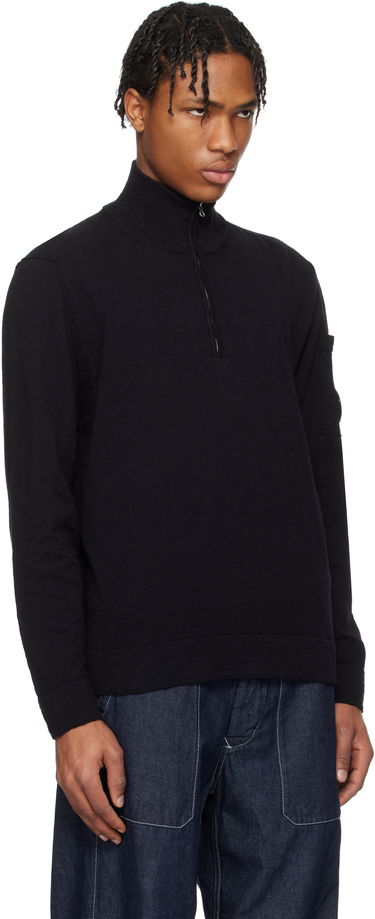 Sweater C.P. Company C.P. Company Half Zip Knit Sweater Sort | 18CMKN304A-110373A, 1