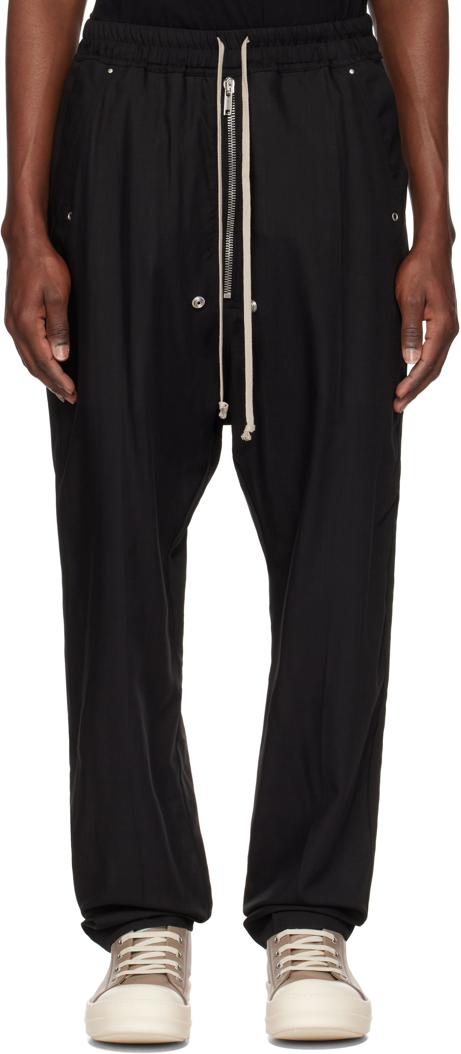 Joggingbukser Rick Owens Rick Owens Hollywood Bela Trousers Sort | RU01E5361 WG, 0
