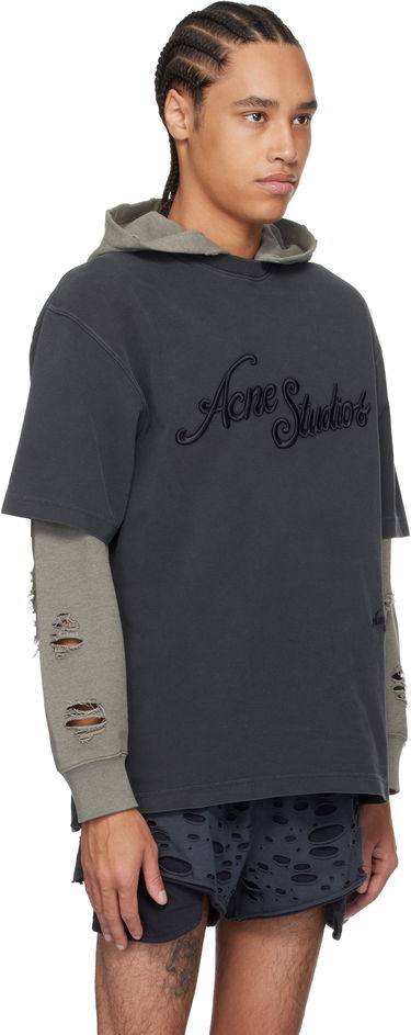 Sweatshirt Acne Studios Acne Studios Relaxed Fit Logo T-Shirt Grå | CL0345-, 1
