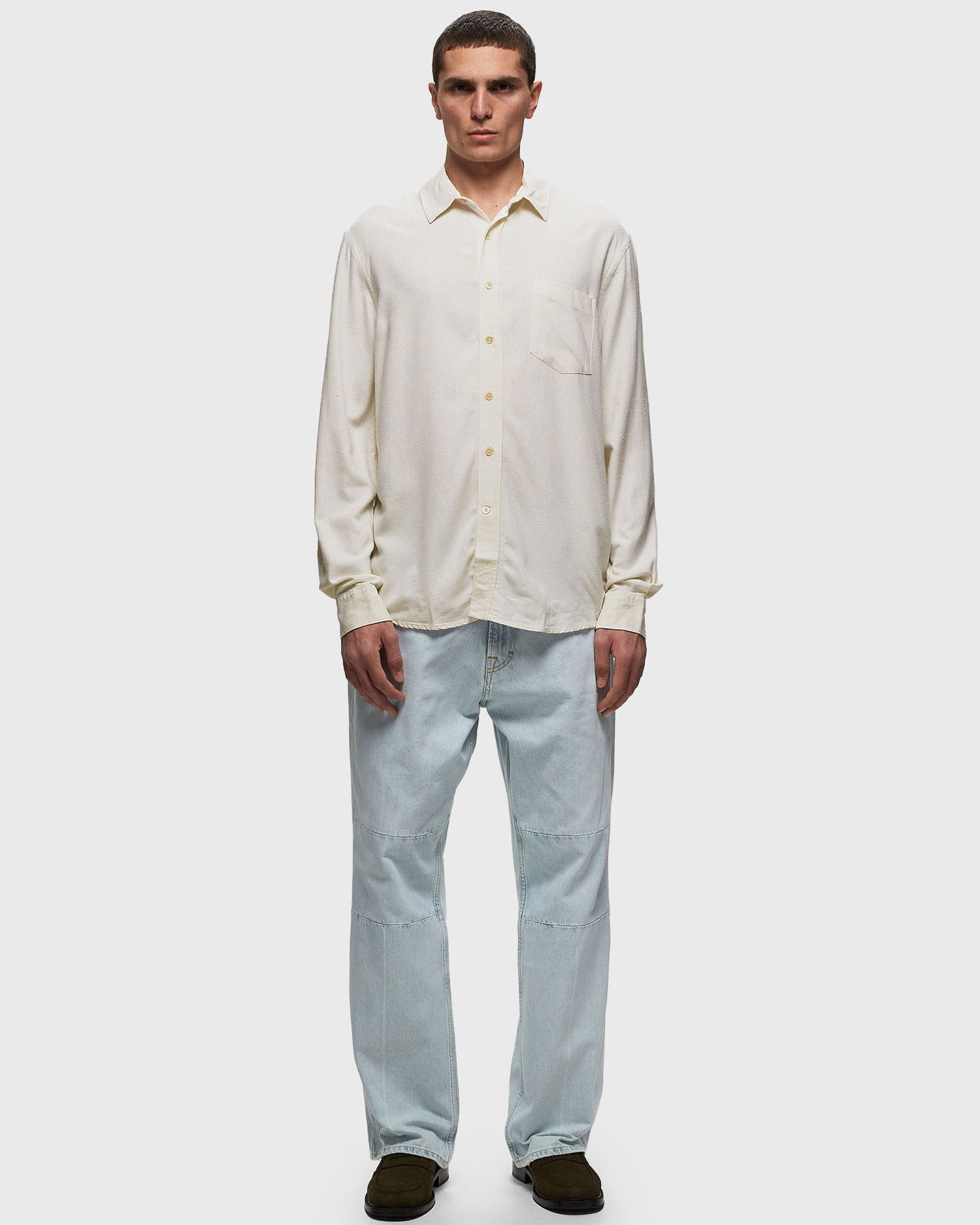 Skjorte OUR LEGACY Our Legacy Classic Silk Shirt Hvid | COCSWS, 1