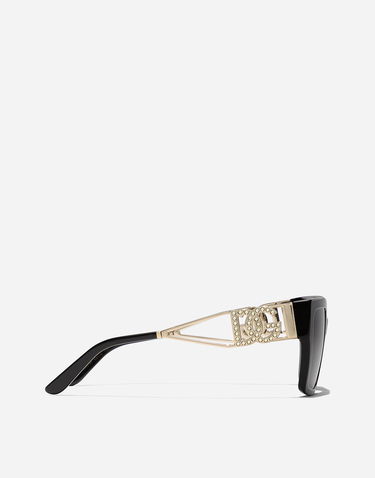Solbriller Dolce & Gabbana Diva Square Sunglasses Sort | VG4446VP5879V000, 2