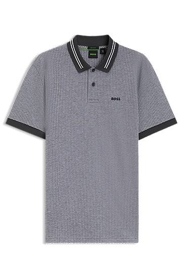 Polo skjorte BOSS Dot Print Piqué Polo Shirt Grå | 50544482