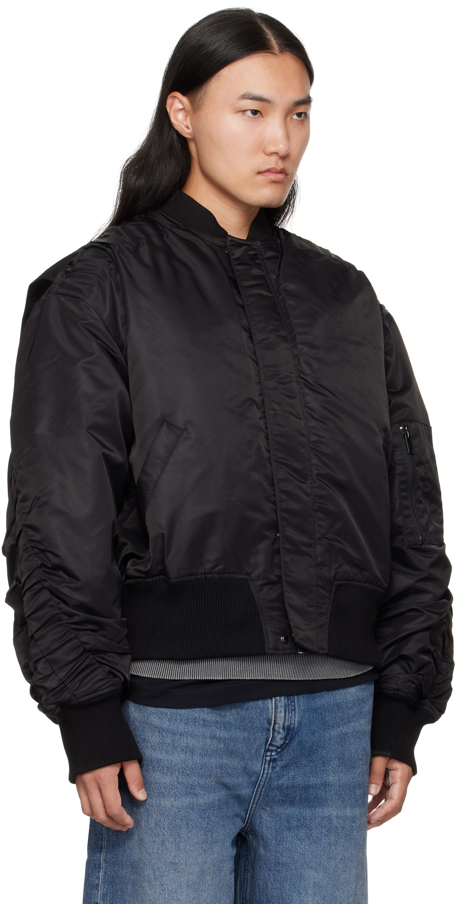 Bomberjakke Han Kjøbenhavn Han Kjobenhavn Oversized Padded Bomber Jacket Sort | M-134224, 1