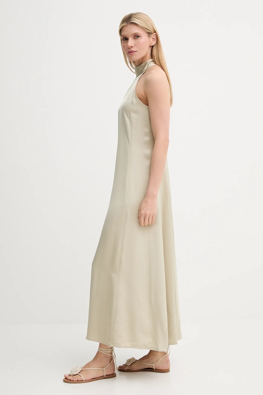 Kjole Samsoe Samsoe Samsoe Samsoe SANETTLE Maxi Halter Dress Beige | F25200104, 1
