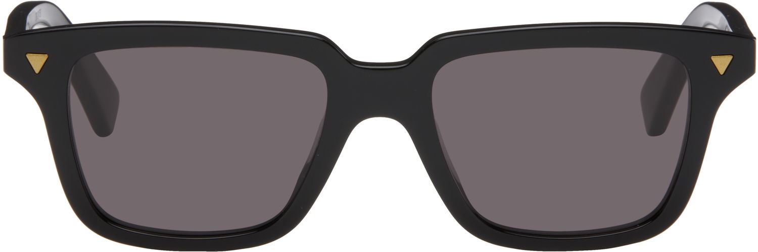 Solbriller Bottega Veneta Bottega Veneta Triangle Stud Rectangular Sunglasses Sort | BV1363S-001, 0