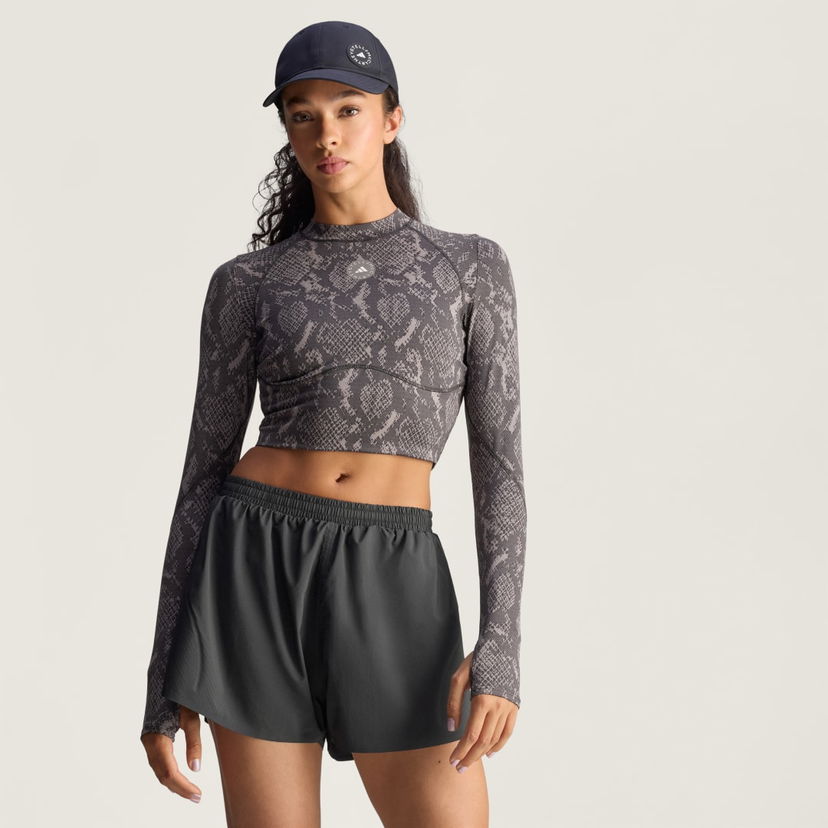 Crop top adidas Performance adidas By Stella McCartney Training Long Sleeve Crop Top Grå | JW4567