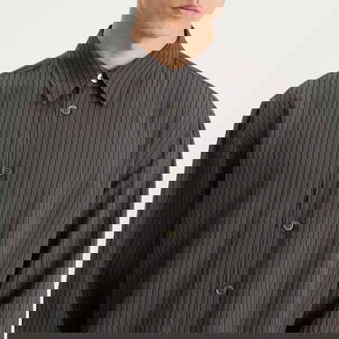 Skjorte OUR LEGACY Our Legacy Beyond Striped Ceremony Viscose Shirt Grå | M4252BIS, 5