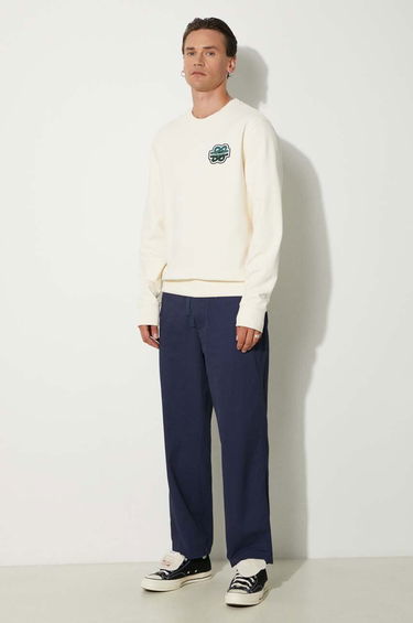 Sweatshirt Filling Pieces Crewneck Sweatshirt With Application Beige | 74533929936, 1