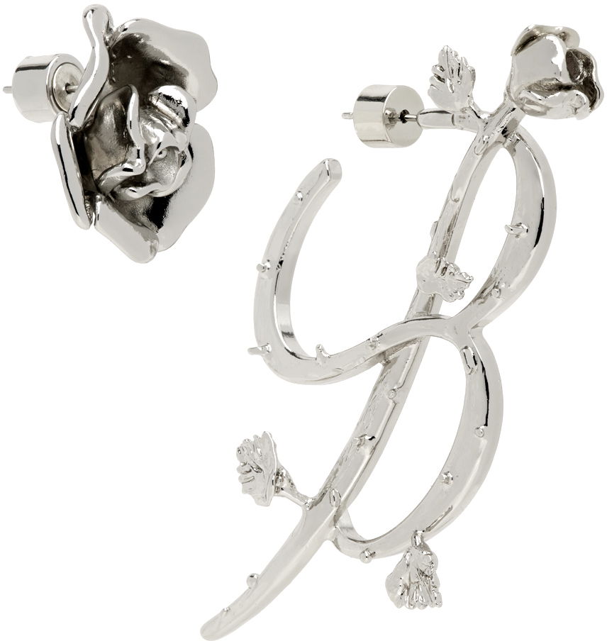 Øreringe Blumarine Silver Rose 'B' Earrings Metalisk | P422W230A, 1