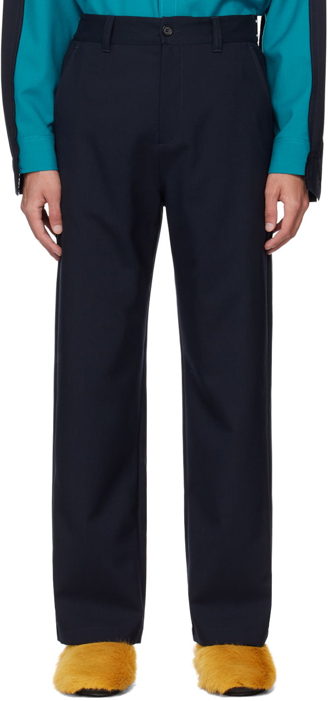 Bukser Marni Four-Pocket Trousers Mørkeblå | PUMU0242U0 TW839