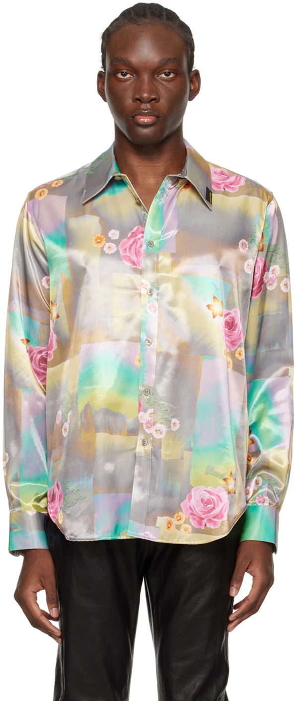 Skjorte Martine Rose Classic Shirt Turkis | MRSS24-401L