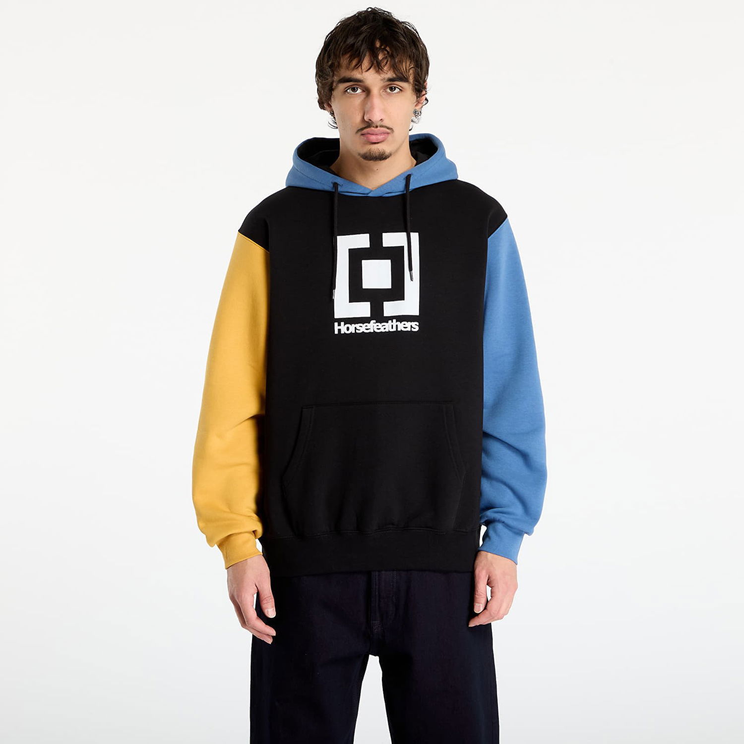 Sweatshirt Horsefeathers Leader Color Block Hoodie Flerfarvet | SM1355E, 0