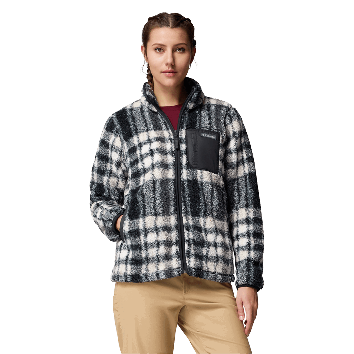 Sweatshirt Columbia West Bend™ Print Full Zip II Fleece Flerfarvet | 2085854011, 0