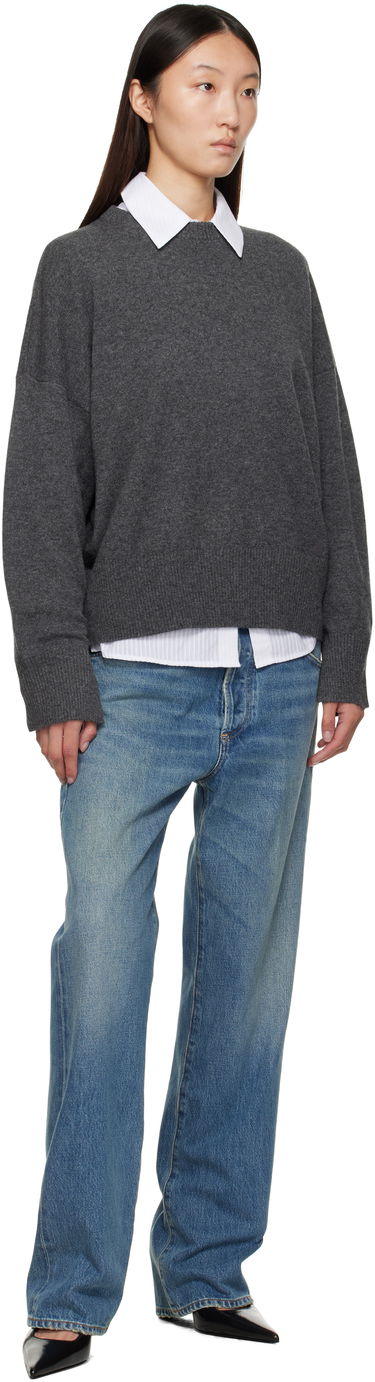 Sweater Loulou de Saison Loulou de Saison Anaa Knit Sweater Grå | ANAA LDS, 3