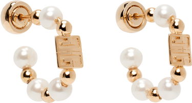 Øreringe Givenchy Pearl & Gold-Tone Hoop Earrings Metalisk | BF111PF03U645, 1