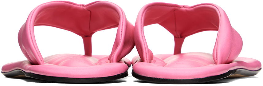 Sneakers og sko BY FAR BY FAR Dasha Leather Thong Sandals Lyserød | 23SSDASLPPNAP, 1