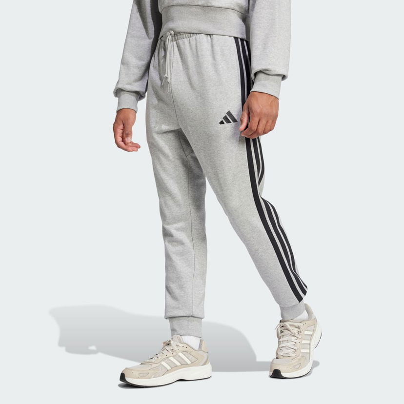 Joggingbukser adidas Performance Essentials 3-Stripes French Terry Joggers Grå | JE6346