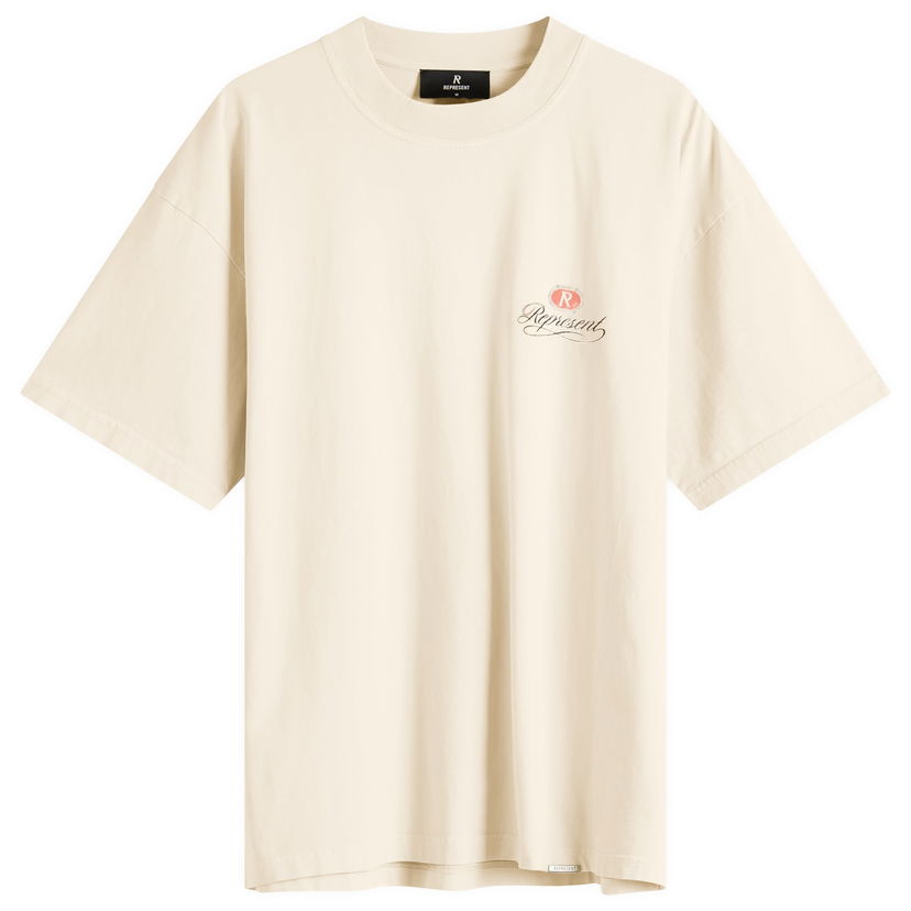 T-shirt Represent Clo Grand Vintage Hand Drawn T-Shirt Beige | MLM100450-27