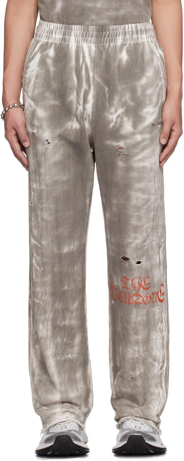Joggingbukser We11done We11done Distressed Tie-Dye Sweatpants Grå | WD-TA0-25-721-U-BK, 0