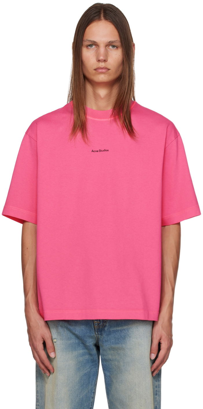 T-shirt Acne Studios Relaxed Fit T-Shirt Lyserød | BL0278-, 0