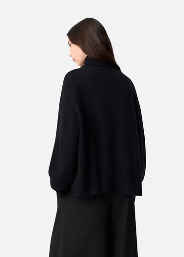 Sweater AXEL ARIGATO Maeve Turtleneck Boxy Fit Cropped Sweater Sort | A3324001, 3