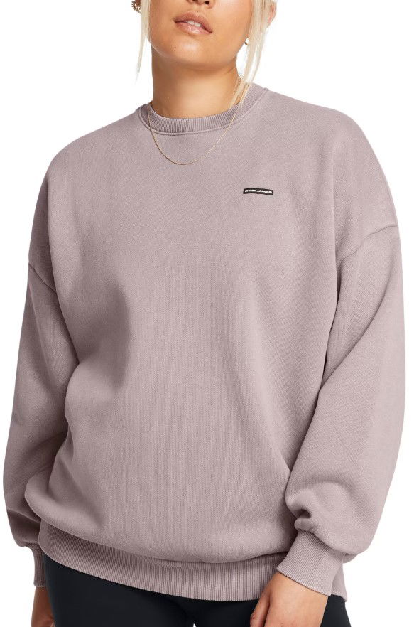 Sweater Under Armour Under Armour Icon Fleece Crew Sweatshirt Lilla | 1386486-015