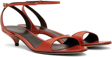 Kjole The Row The Row Vika Ankle Strap Kitten Heel Sandals Rød | F1583-SL1, 3