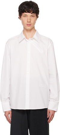 MM6 White Zipped Shirt