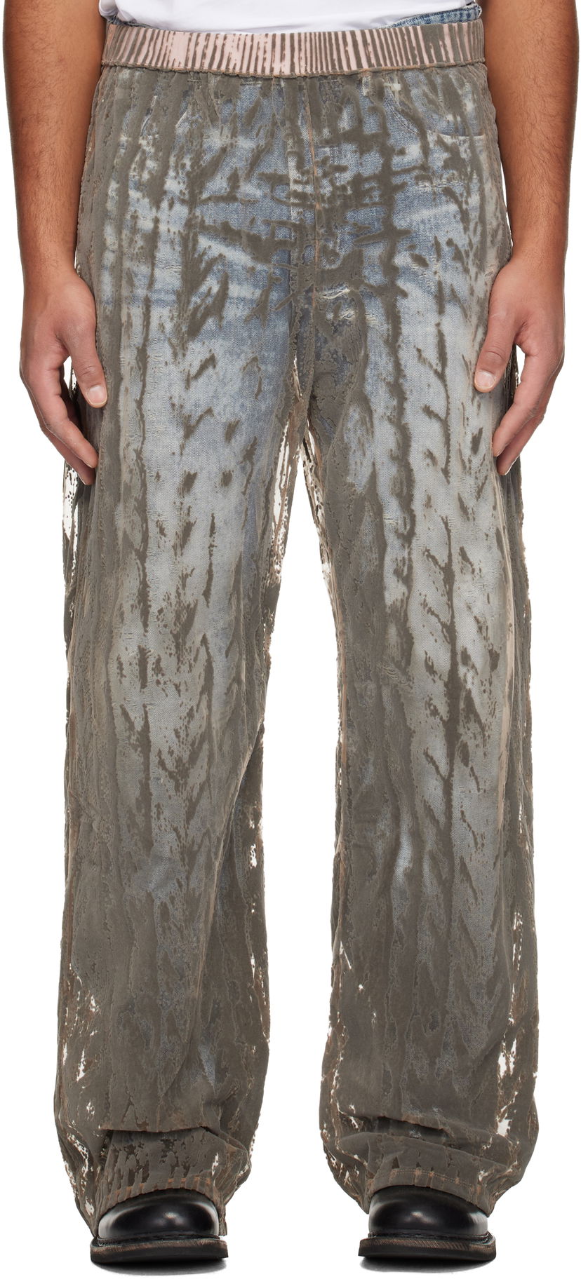 Bukser Diesel P-Egaso Distressed Textured Trousers Flerfarvet | A21590-0SLCQ-98BA