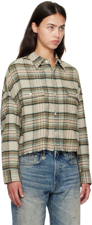 Skjorte R13 R13 Cropped Plaid Shirt Grøn | R13W7298-R558B, 1